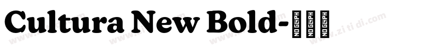 Cultura New Bold字体转换